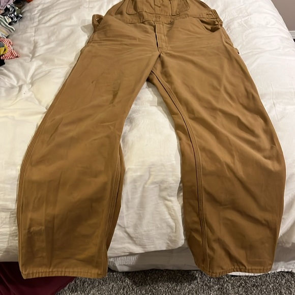 Dickies Classic Bib Overalls (32x32, Rinsed Brown Duck) - Picture 3 of 16
